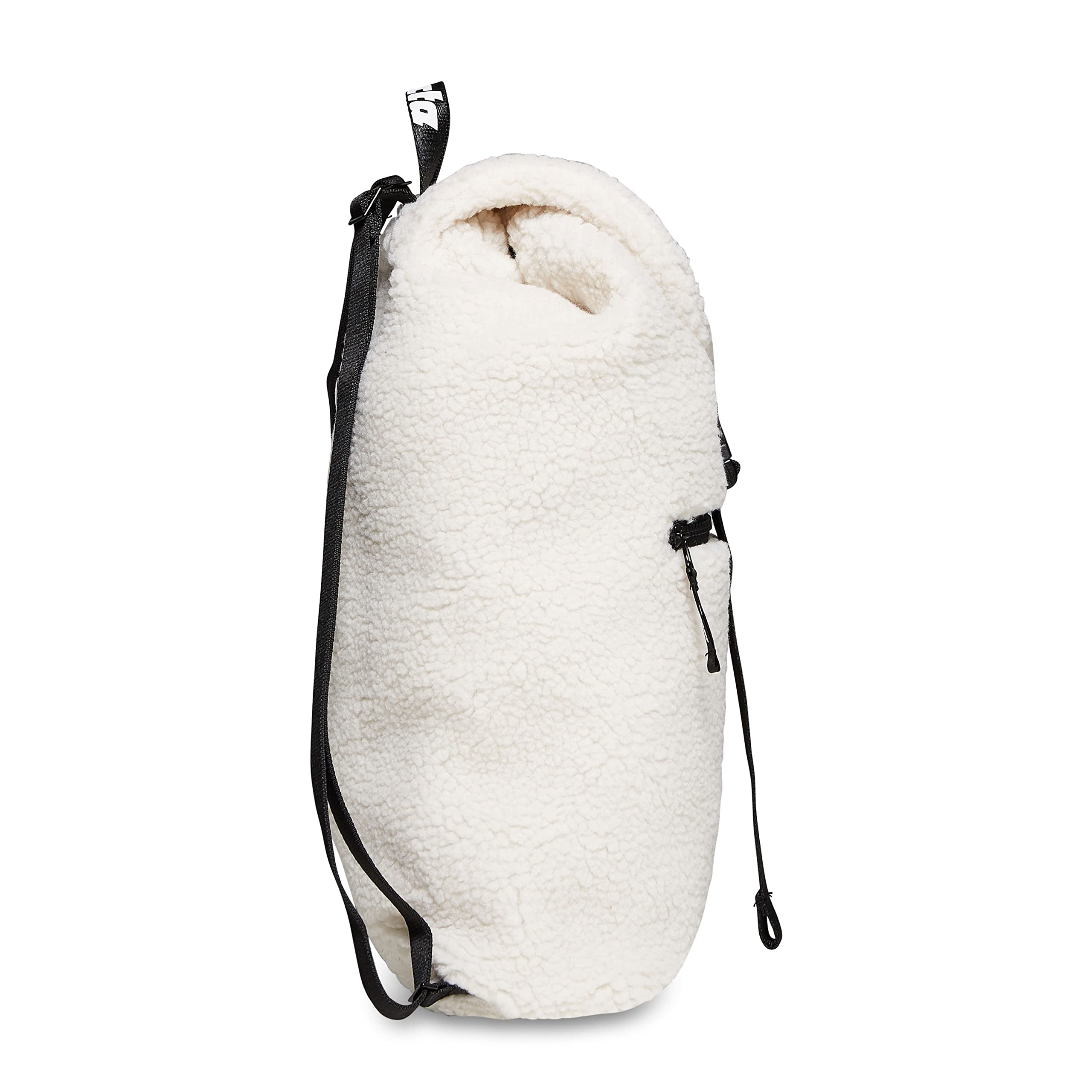 Invicta Tagesrucksack Rucksack für Reisen Outdoor - Daypack für Damen, Herren, mit Hüftgurt - faltbar 8 LT - Ultra leicht, Handgepäck mit Reißverschluss, zweifarbig schwarz/weiß Minisac