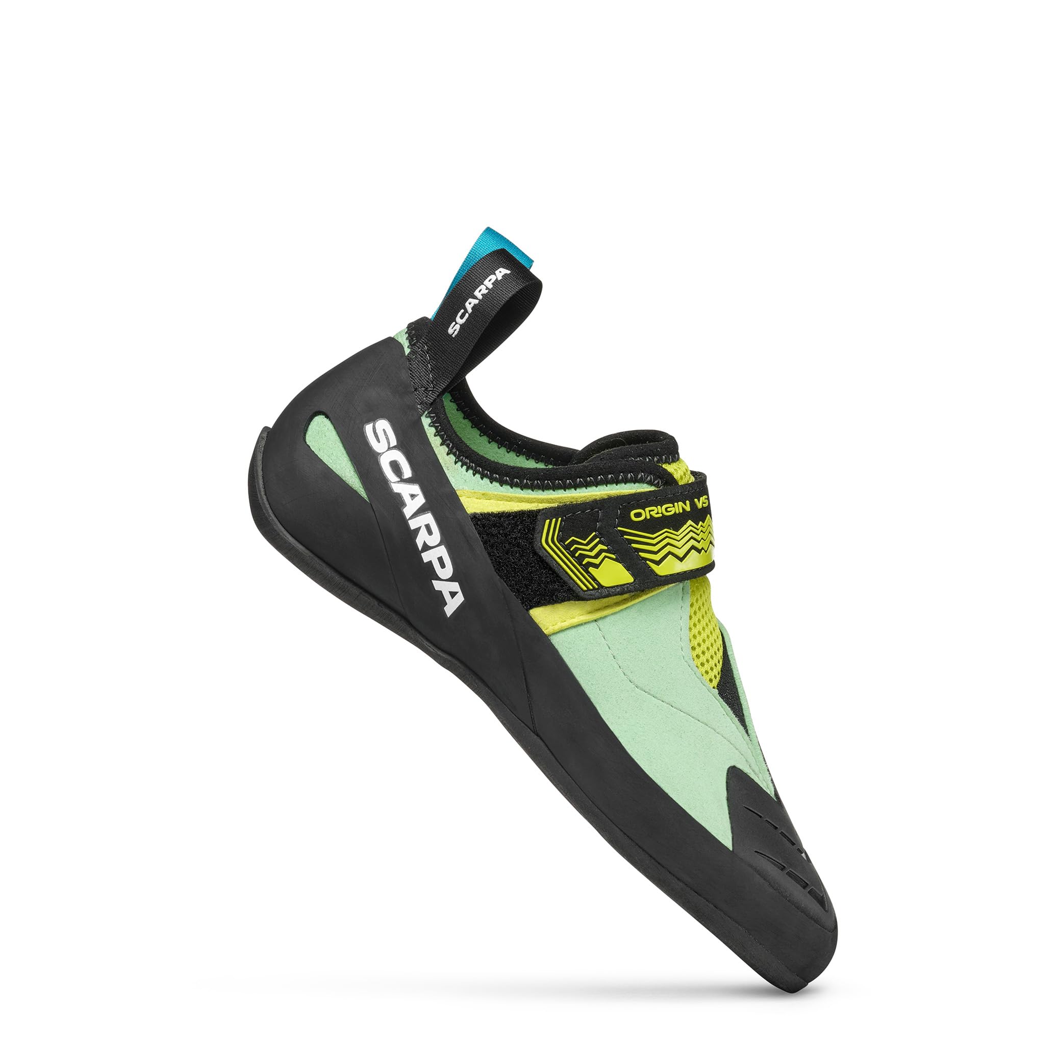 SCARPA Women's Origin VS Rock Climbing Shoes for Gym Bouldering & Sport Climbing - Pastel Green/Lime - 5-5.5 Women/4-4.5 Men