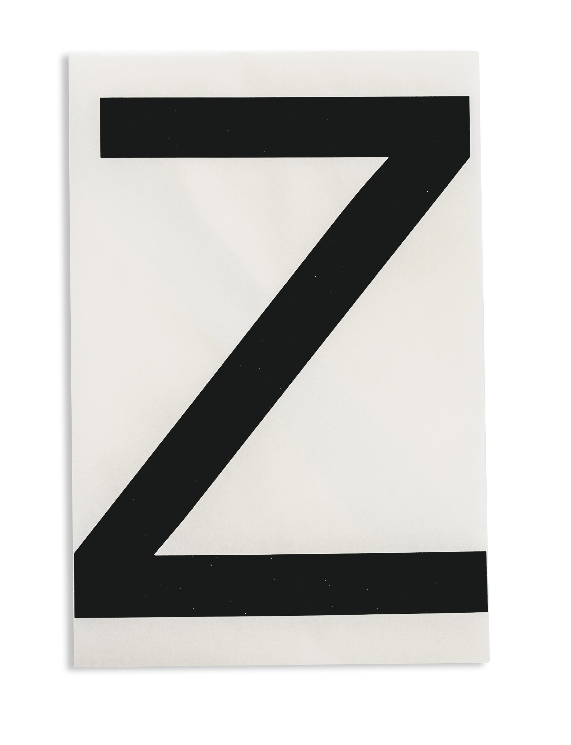 Brady 121841 ToughStripe Die-Cut Polyester Tape, Black Letter "Z"(Pack of 20)