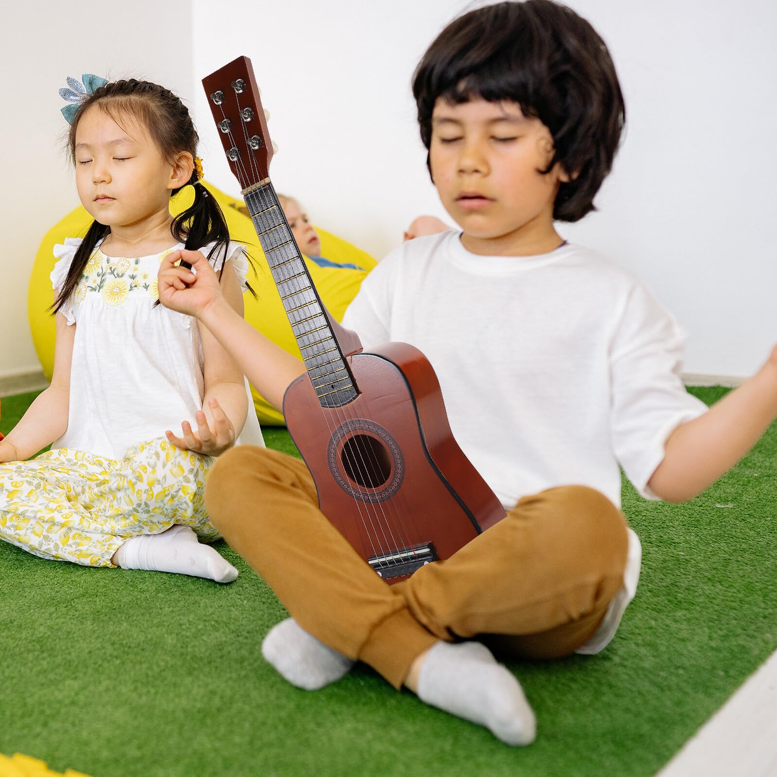 Guitarra de Juguete de Madera 23 Pulgadas Café para Niños Principiantes
