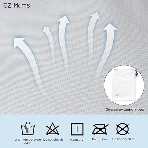 Miniatura 4 de EZ Moms 4 paquetes de pantalones de entrenamiento de algodón de cintura alta, ropa interior reutilizable para entrenamiento para niños pequeños,