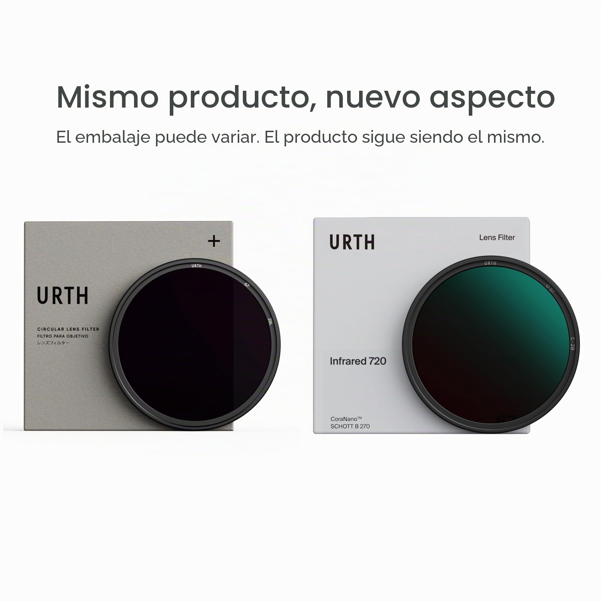 Urth 39 mm Filtro Infrarrojo (R72) para Objetivo (Plus) — Espectro 720nm para fotografía infrarroja con Objetivos de cámara DSLR y SLR Digital