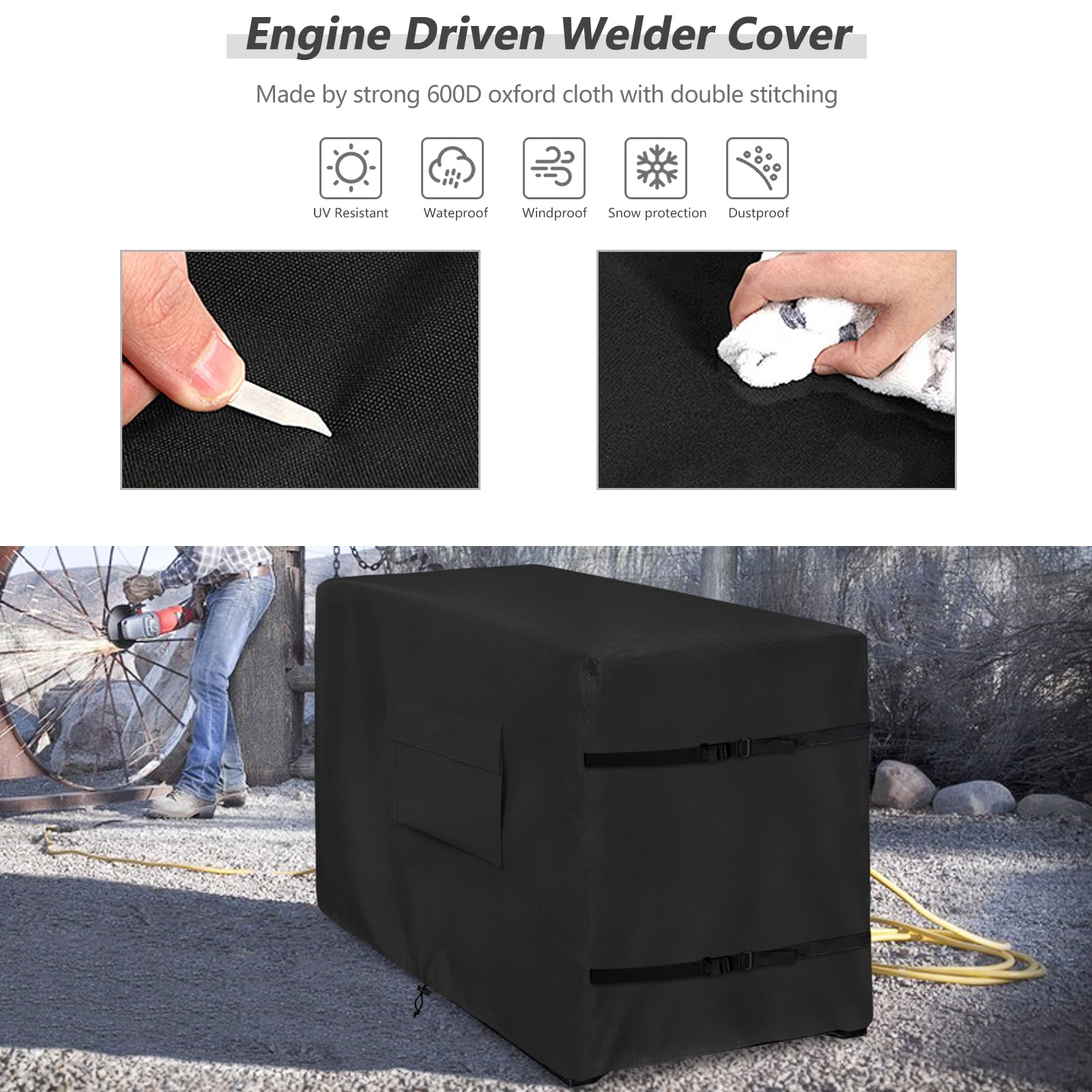 Waterproof Engine Welder Generator Cover-Heavy Duty 600D Oxford For Ranger GXT