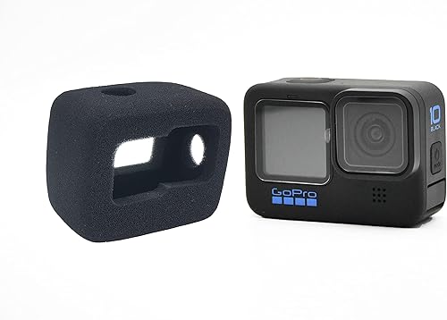 Miniatura 3 de VGSION Windslayer - Carcasa de espuma para reducción de ruido del viento para GoPro Hero 11Hero 10Hero 9 negro (paquete de 1 unidad)