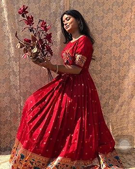 green emerald velvet dress Buy LIVESWAG Jacquard Silk Paithani with Silk Full Upto Bottom Lining Long  Gown/Maxi/Dress for Festival Or Function Use (Alterable L to XL Margin  Size) (in, Alpha, L, Regular, Red) at Amazon.in