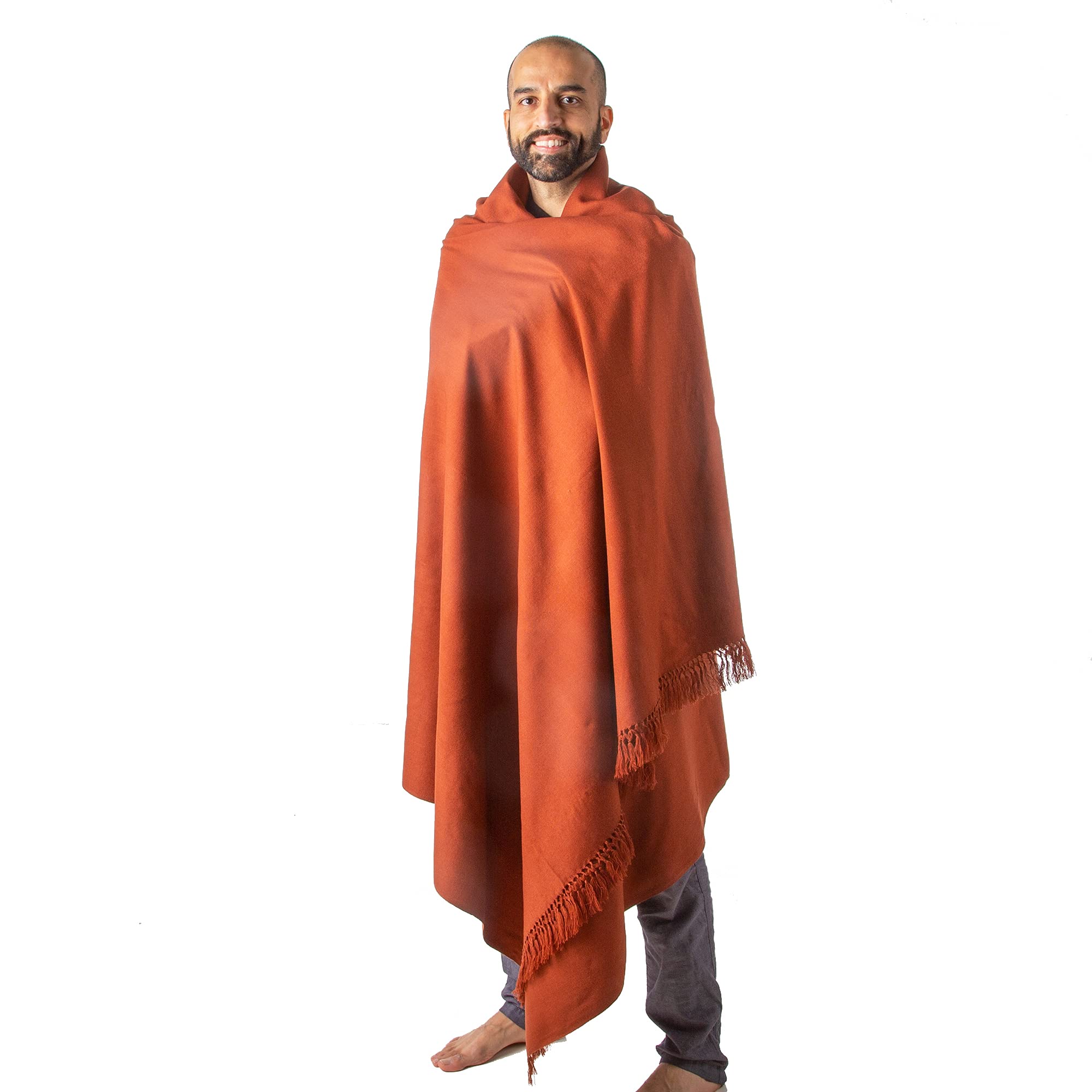 Om Shanti CraftsMeditation Shawl or Meditation Blanket, Shawl/Wrap, Oversize Scarf/Stole. Large. Unisex.