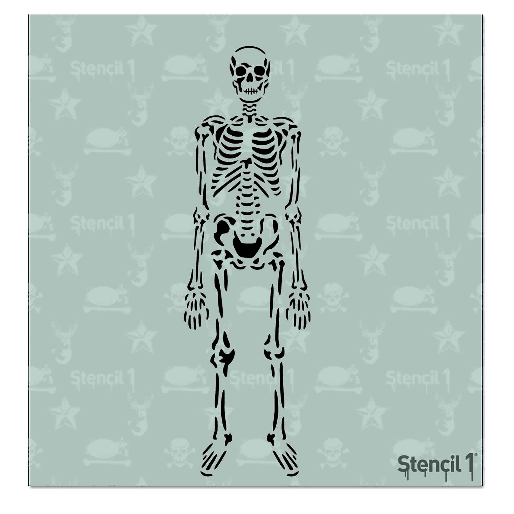 Stencil1 x 6-inch Stencil-Skeleton