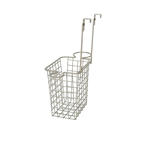 Miniatura 8 de Spectrum Grid Over the Cabinet Styling Station (Satin Nickel) - Tall Bathroom & Under Sink Organizer for Hair Dryer, Beauty Tools, Accessories, &