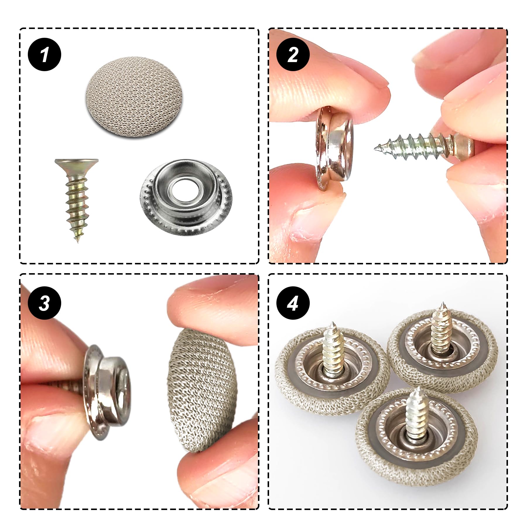 Kit De Réparation De Toit Auto 65 Pièces – Boutons Universels + Tournevis, Réparez Vous-même Votre Ciel De Voiture !