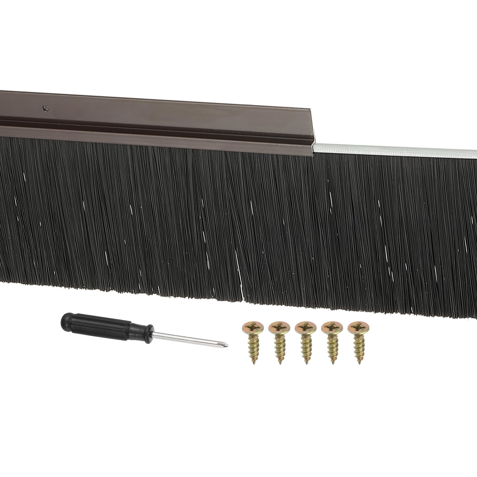 PATIKIL Door Brush Sweeps 3.54" Bristles x 47.24" Long