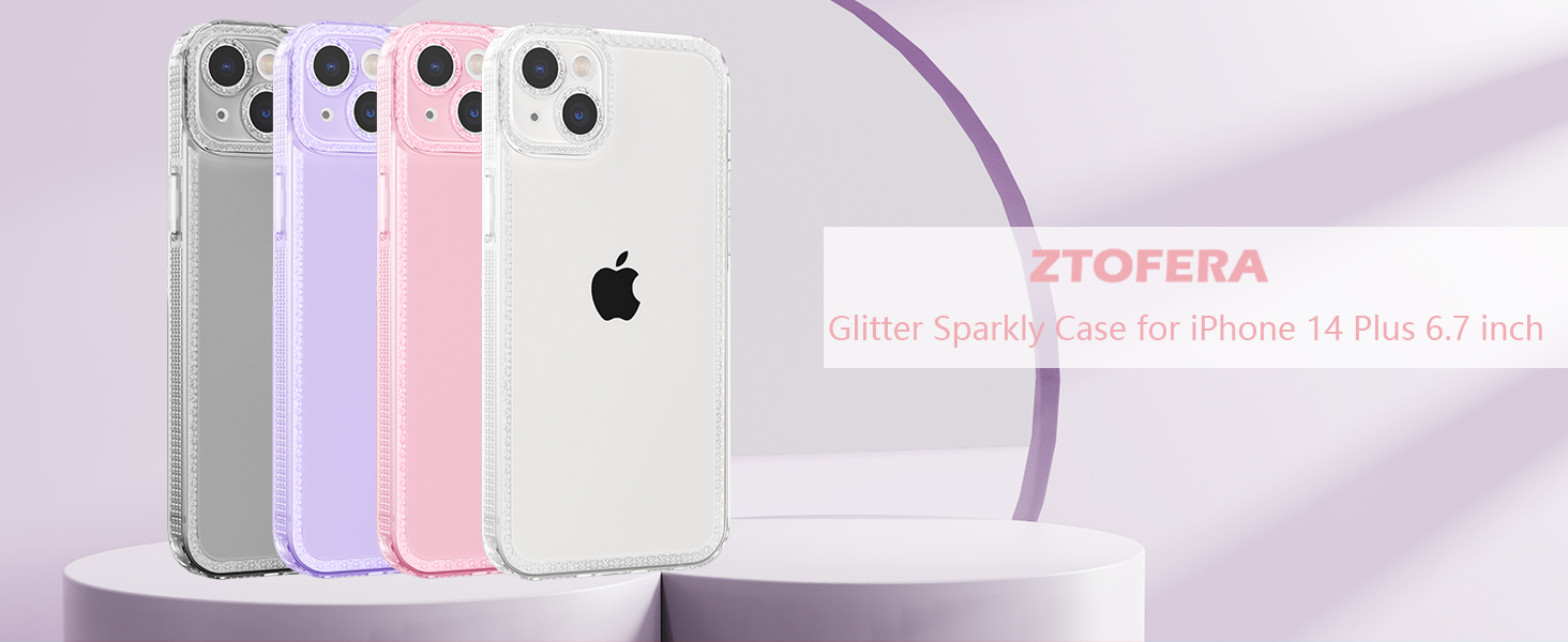 Amazon.com: ZTOFERA Designed for iPhone 14 Plus 6.7 inch,Sparkly