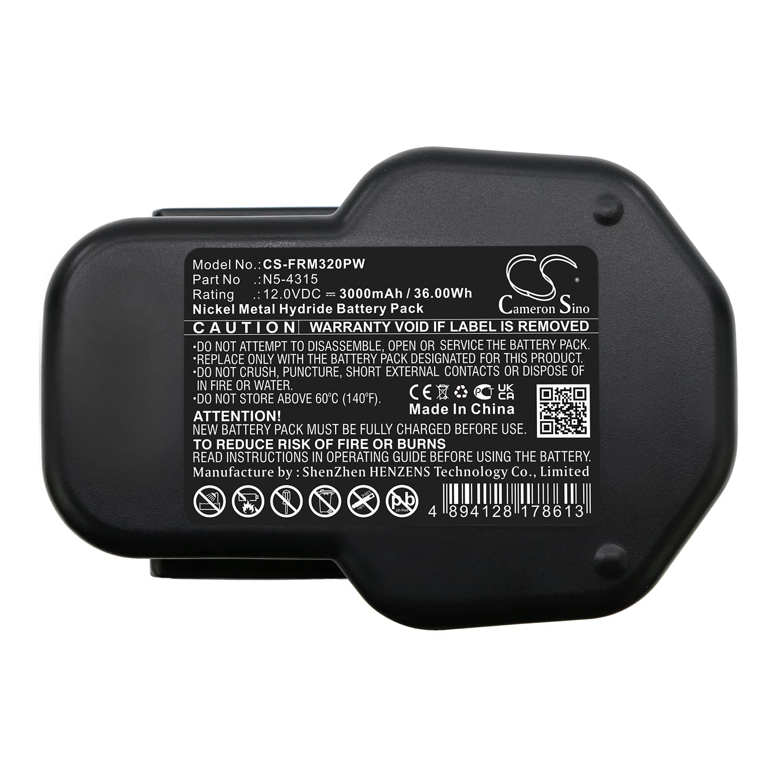 TECHTEK Batteria 3000mAh compatibile con [Fromm] P320, P325, P326, P327, P328, P329 sostituisce N5-4315