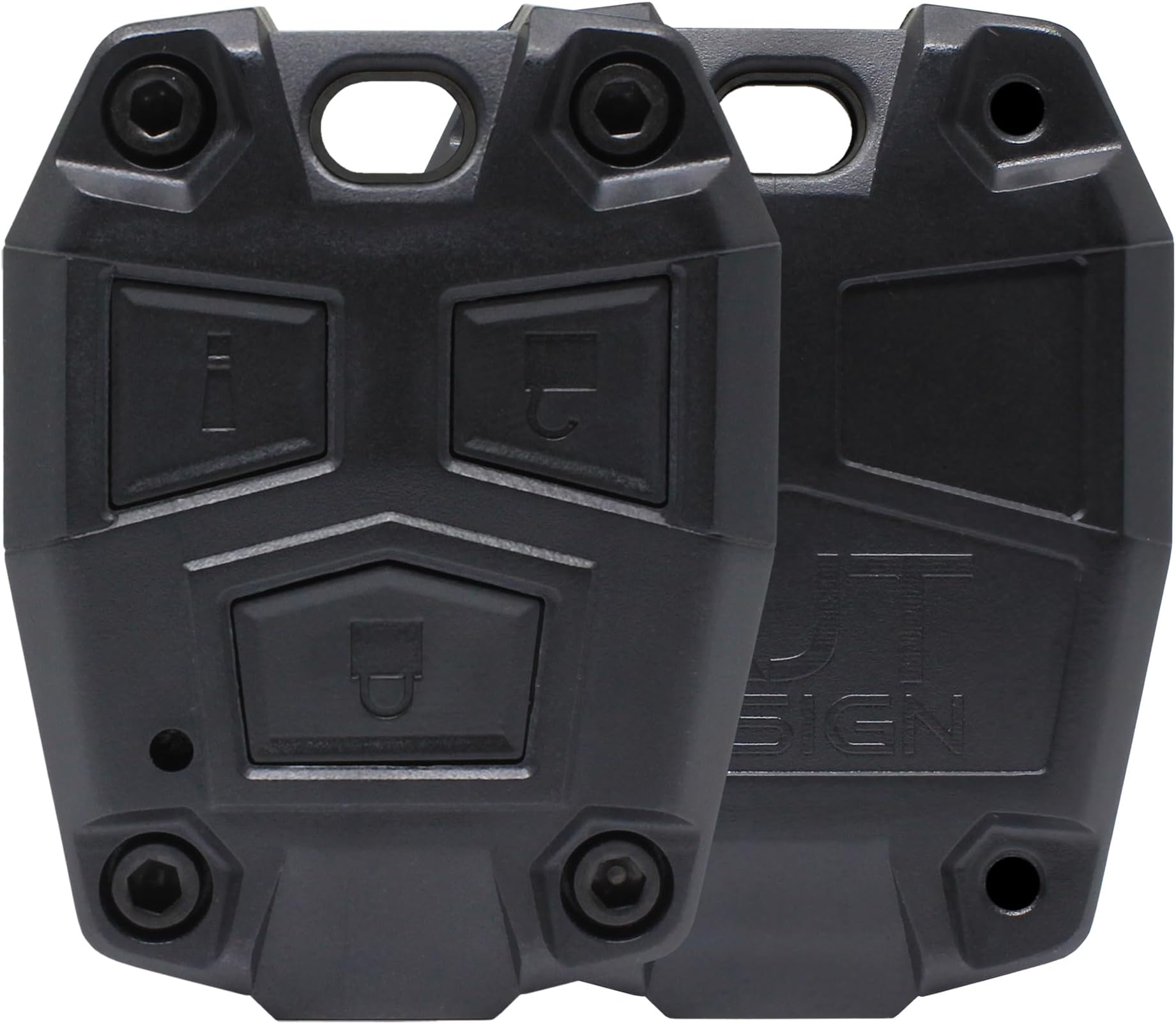 AJT Design ABS Plastic Keyfob Case for FJ Cruiser (2008-2014) | Key Fob Replacement Shell Only (No Electronics) | FJ Cruiser Accessories - Made in USA | Black