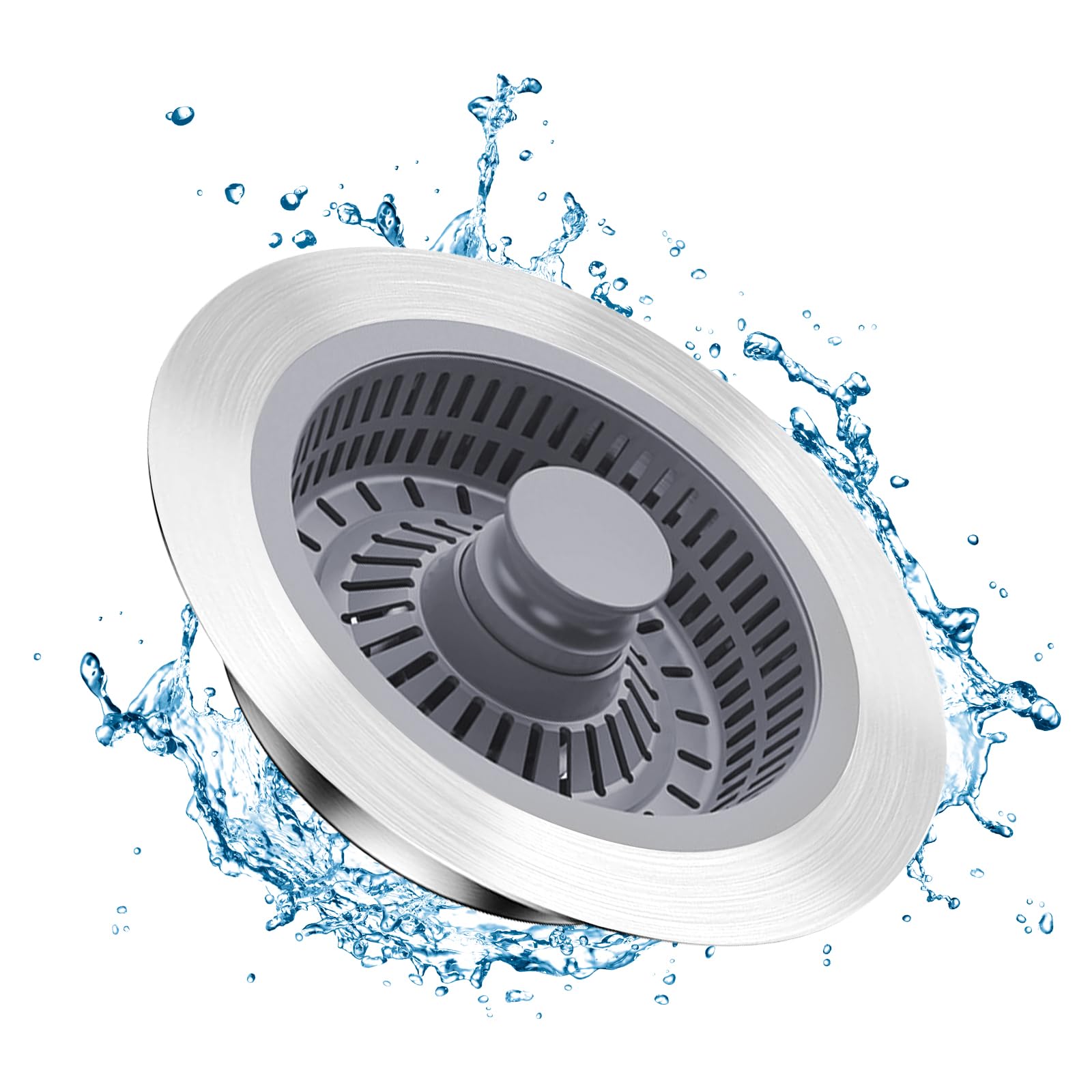 Filtro Lavello Cucina 3-in-1 Acciaio Inox 304 - Tappo Pop-Up