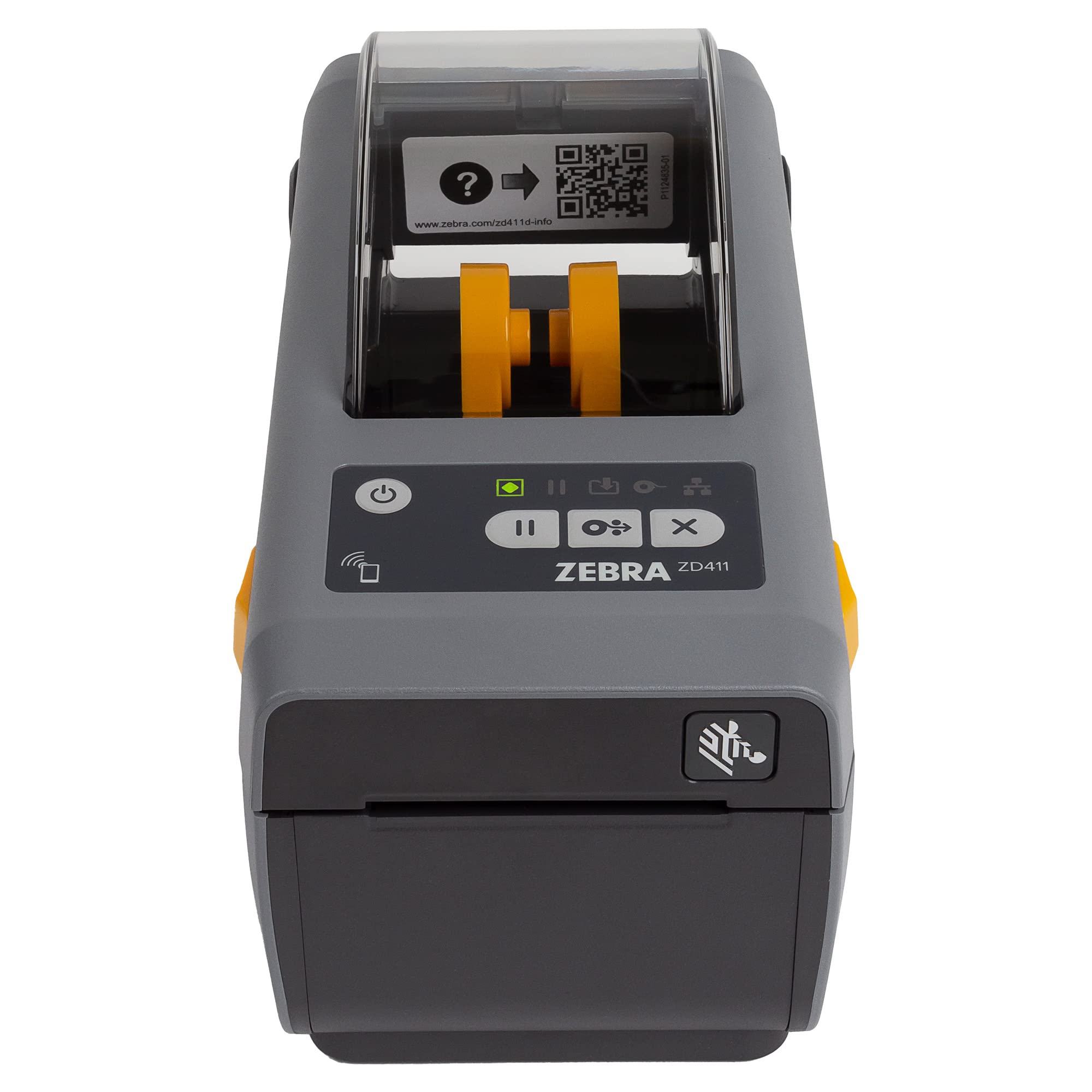 Zebra ZD411d Stampante con bordo a strappo - 203 DPI - Termico diretto - Larghezza di stampa massima 56 mm, Bluetooth, USB, interfaccia host USB (ZD4A022-D0EM00EZ)