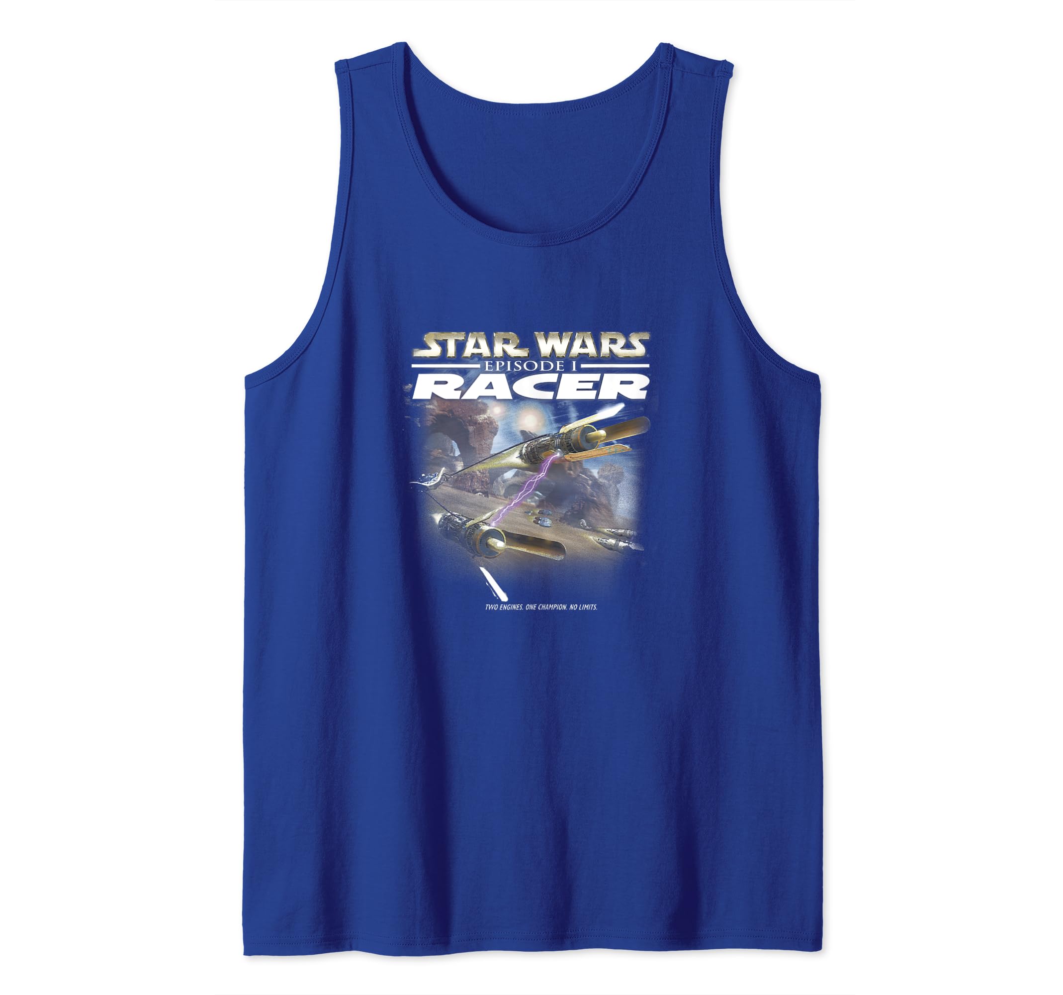 Star Wars Racer Game Cover Tank Top, Blue
