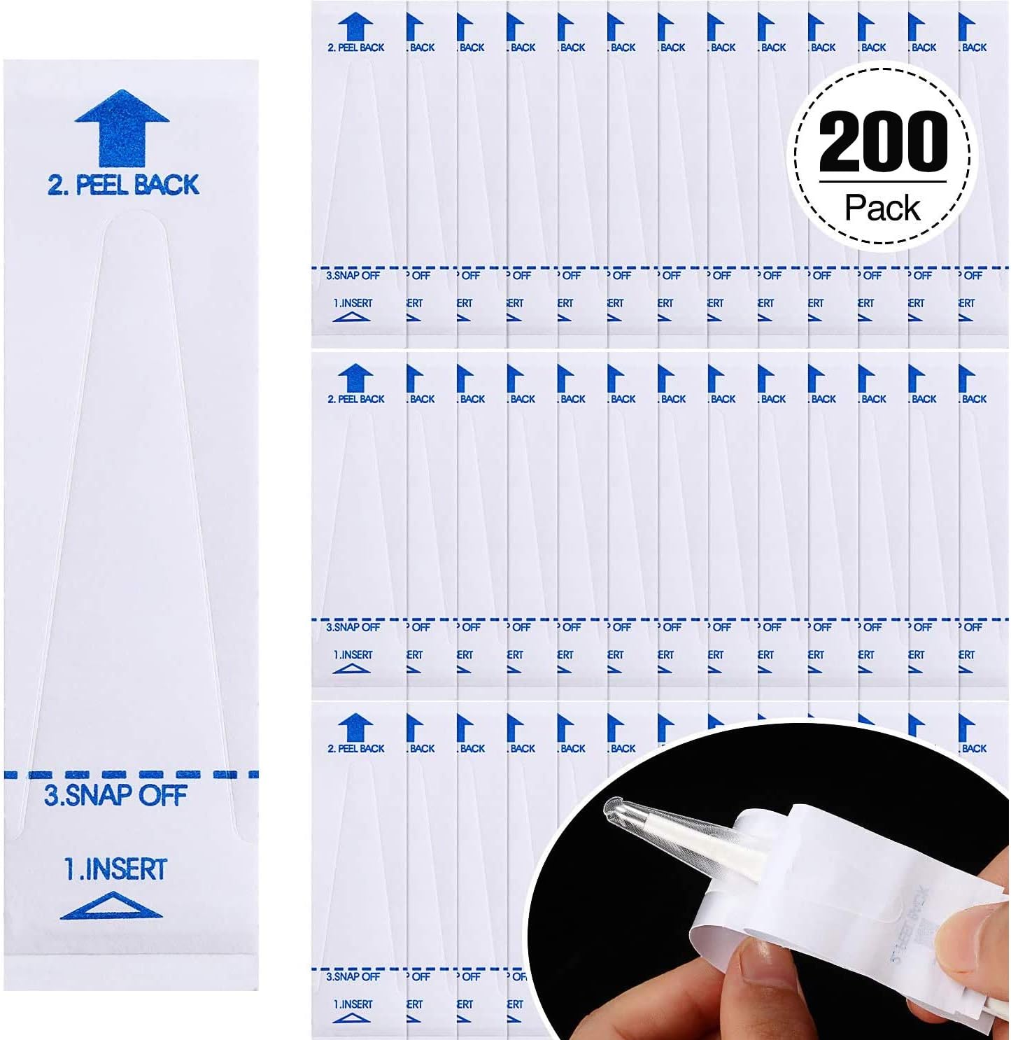 200 Pack Digital Thermometer Probe Covers - Disposable Universal Electronic Oral Rectal Thermometer Covers