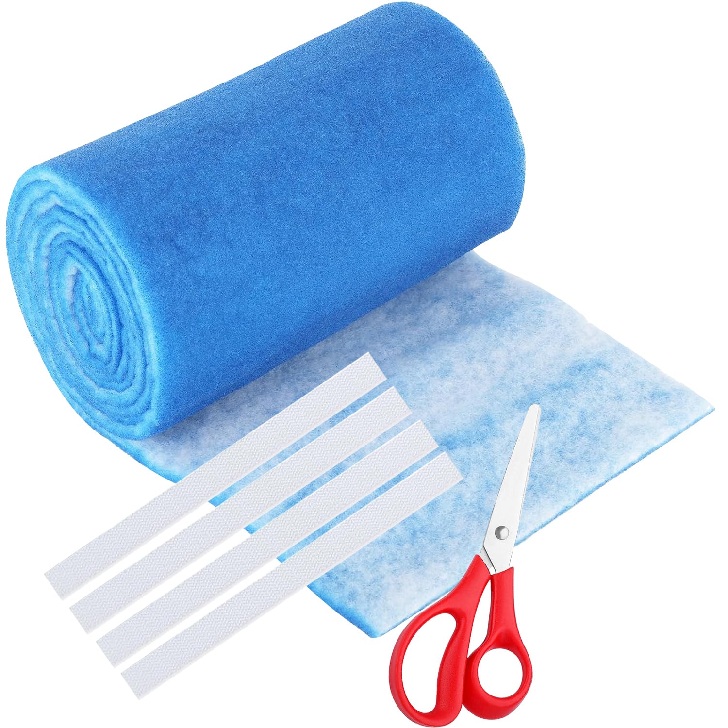 InnoStars Air Vent Filters Kit, 30cm X 355cm Cut to Fit Vent Filters for for use in HVAC, AC & Heating. MERV 8 Electrostatic Air Filter Material and Adhesive Hook Tape