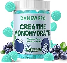 [60% off] DANEW Pro Creatine Monohydrate Gummies 5000mg for Men & Women, Creatine Monohydrate for Muscle Strength, Muscle Builder, Energy Boost, Pre-Workout Supplement(120 Count)-Blueberry Flavor