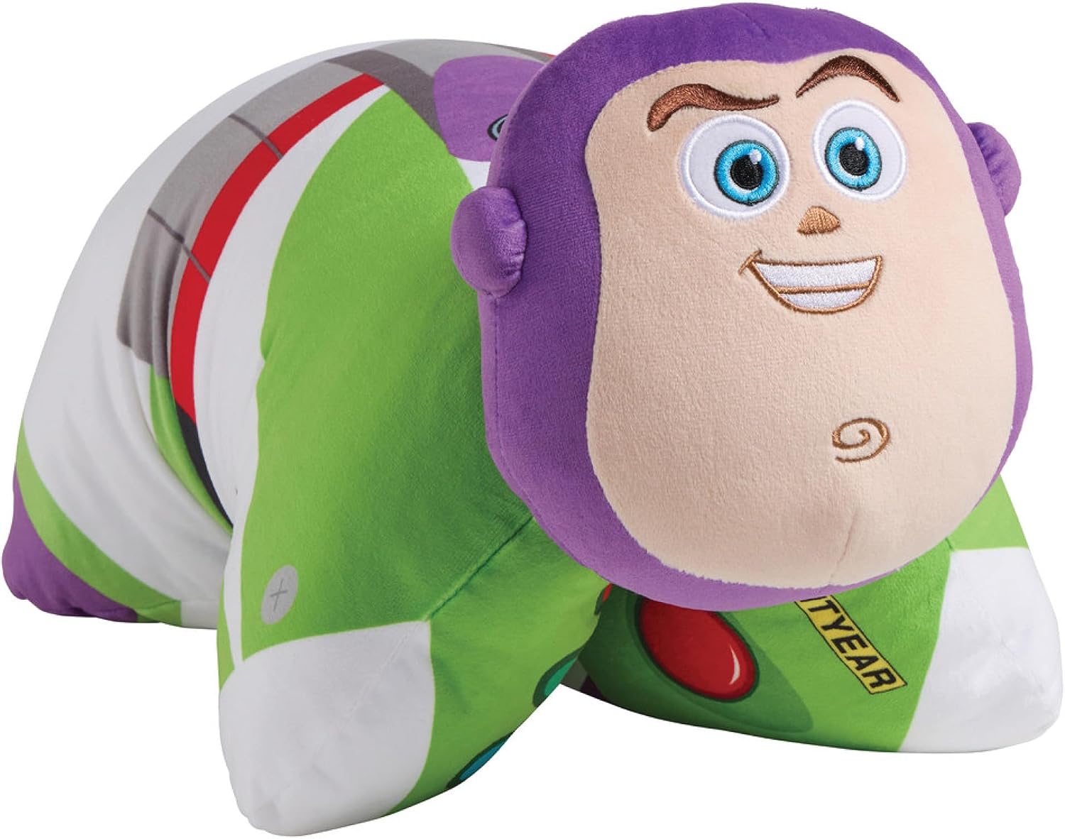 Pillow Pets Disney Pixar Buzz Lightyear Soft Plush Folding Stuffed Animal and Kids Pillow – Official Toy Story Merchandise, 16 Inch, for Travel, Bedtime, and Play