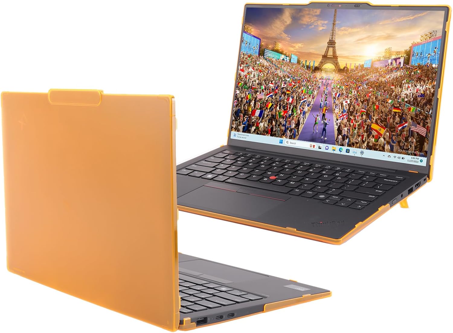 mCover Hard Case ONLY Compatible for 2024-2025 14" Lenovo ThinkPad X1 Carbon Gen 12/13 Windows Notebook PC (with 180-degree Hinge, NOT Fitting Any Other Lenovo Models) - Aqua