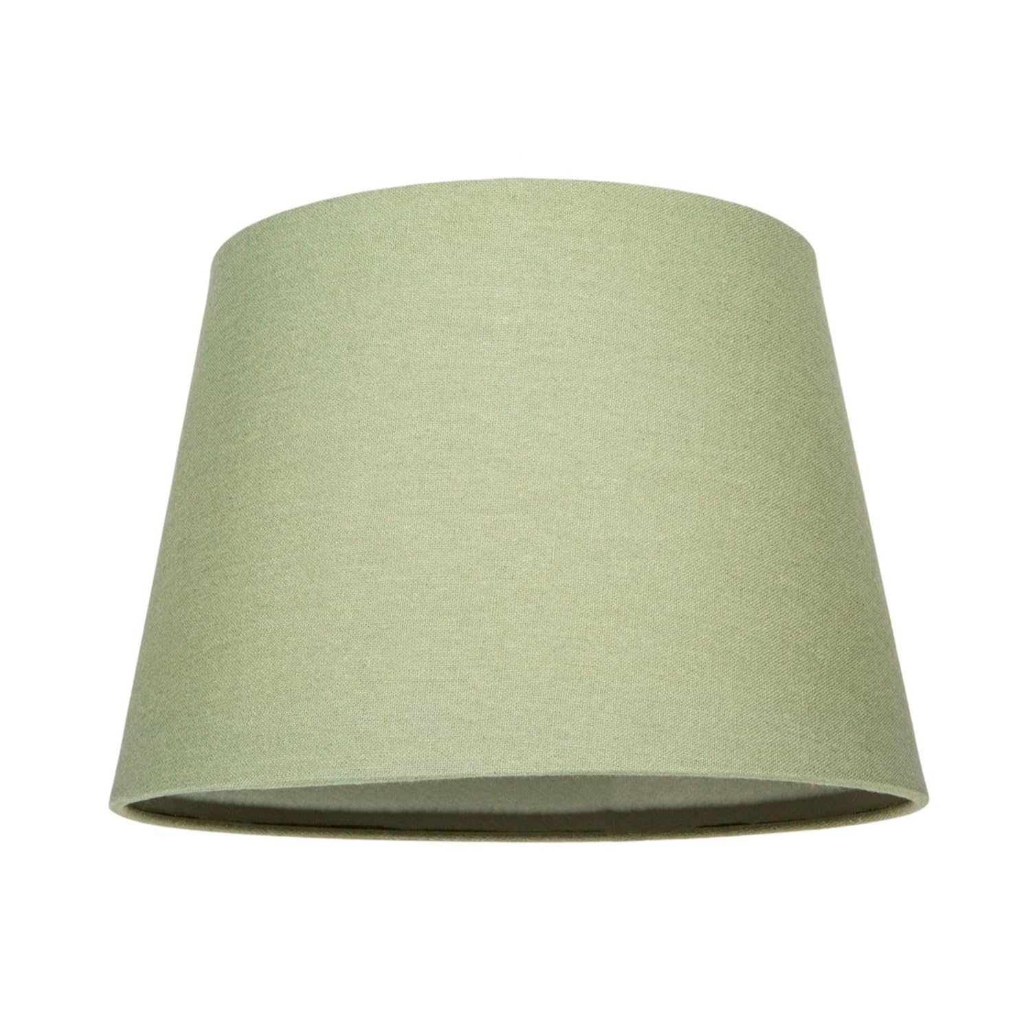 Happy Homewares Traditional 8 Inch Olive Green Linen Drum Table/pendant Lamp Shade 40W Maximum from B&Q