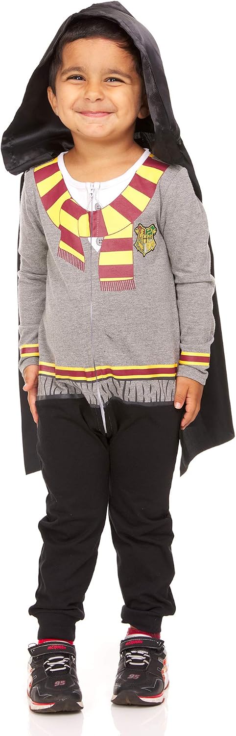 Harry Potter Baby Boys Costume Bodysuit with Removable Hooded Cape Gifts for Boys - Cosplay for Baby
