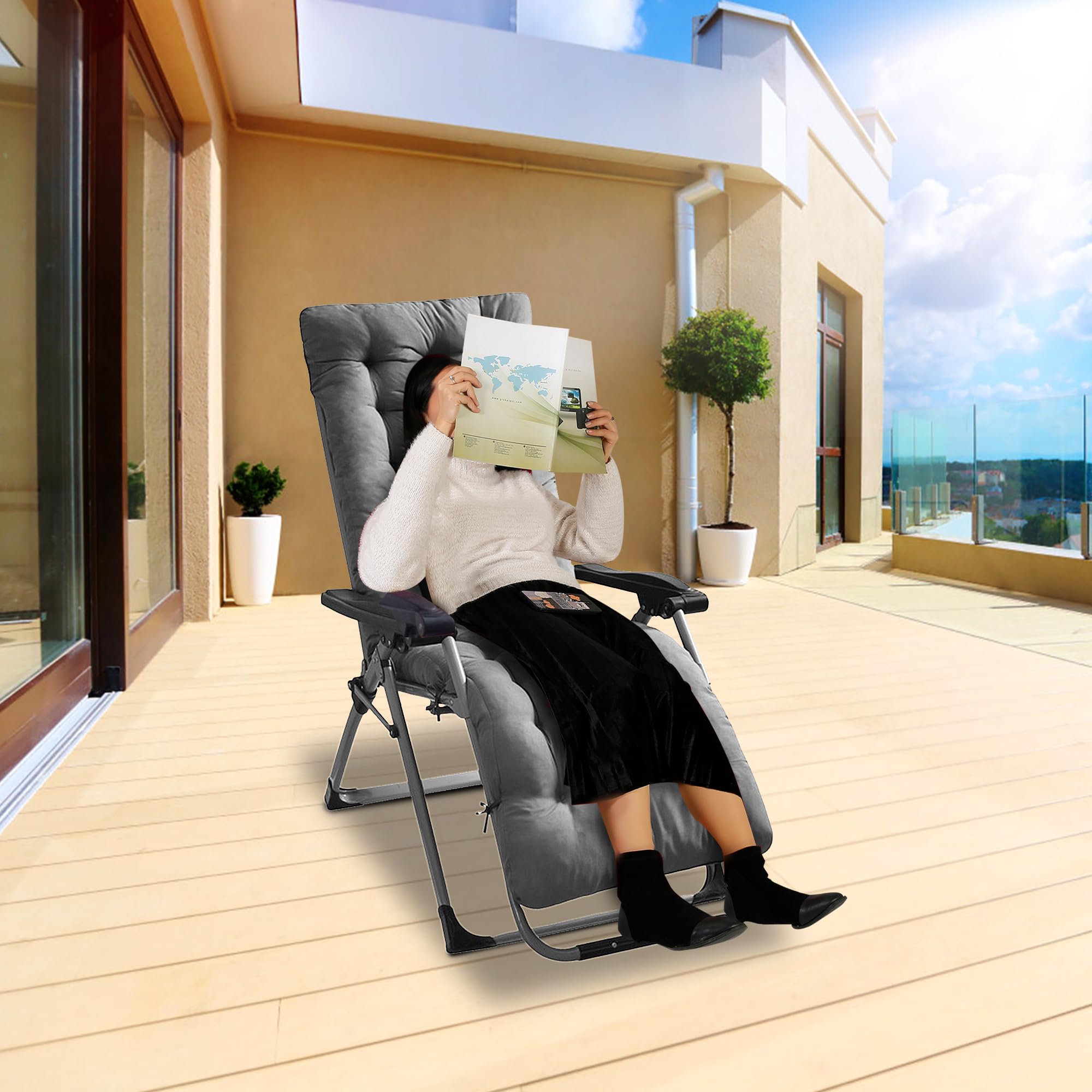 Moclever 67x22x4in Zero Gravity Chair Cushion Thick Padded