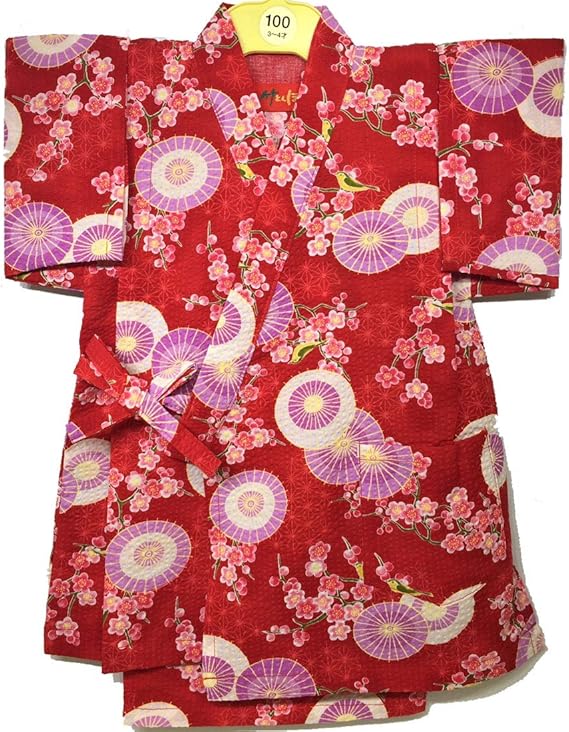 Amazon Co Jp 甚平 子供 日本製 キッズ 女の子 男の子 梅 うぐいす 浴衣 リップル 甚平セット かわいい 柄甚平 和柄 ベビー甚平 花 フラワー 夏 ベビー 女児 男児 幼児 園児 小学生 赤ちゃん 服 ファッション小物
