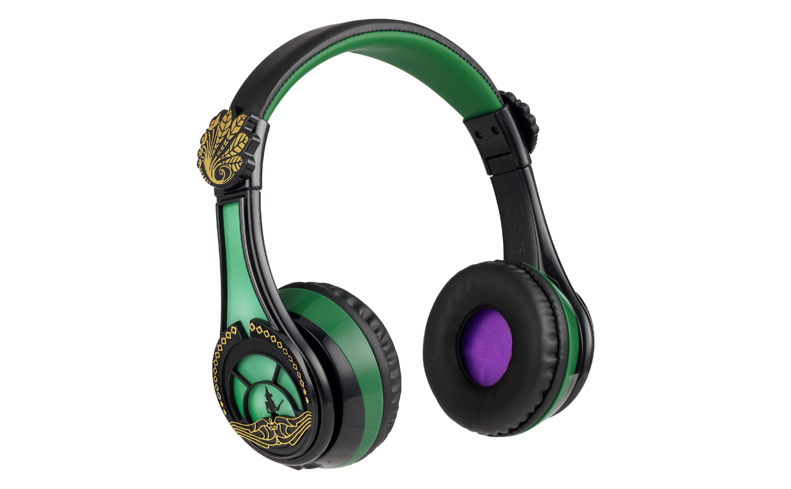 EKIDS - Wicked Elphaba Bluetooth Headphones for Kids, Wireless Headphones for Scho