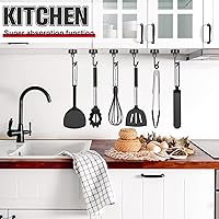 Vista 6 de FINDMAG Ganchos magnéticos giratorios de 60 libras, paquete de 4 ganchos magnéticos de neodimio resistentes, ganchos magnéticos fuertes para colgar