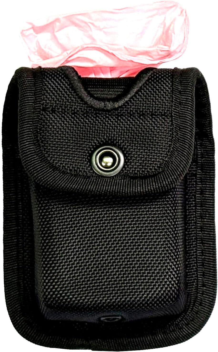 ROCOTACTICAL Nylon Pager/Glove Pouch, Molded Glove Pouch for Duty Belt,Protective for Most Compact pagers or Gloves, Snap Closure, EMT Pager Glove Pouch Black