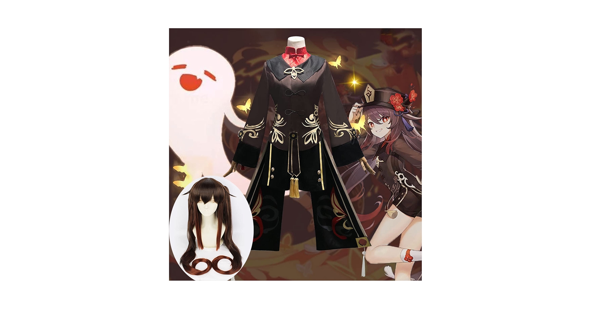 Amazon.co.jp: 原神 周辺 璃月 胡桃 フータオ コスプレ衣装