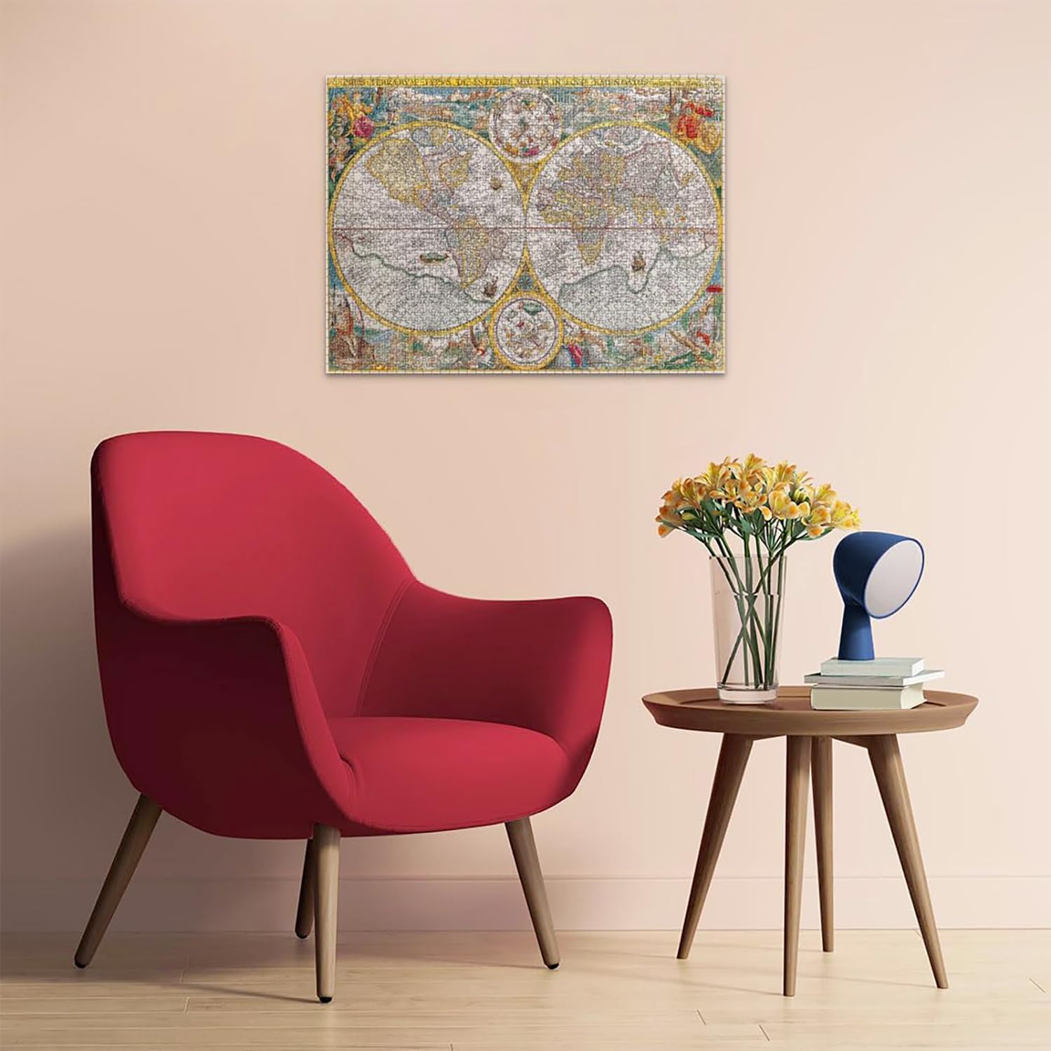 Ravensburger Puzzle 1500 Pièces – Mappemonde 1594 – 80x60 Cm – Pour Adultes Et Enfants Dès 14 Ans – Fabrication Allemande