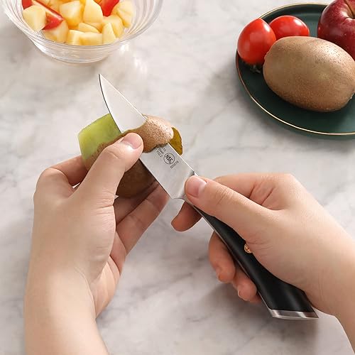 Miniatura 6 de Cangshan ELBERT Serie Alemán Acero Forjado 3.5" Cuchillo de Pelar (negro)