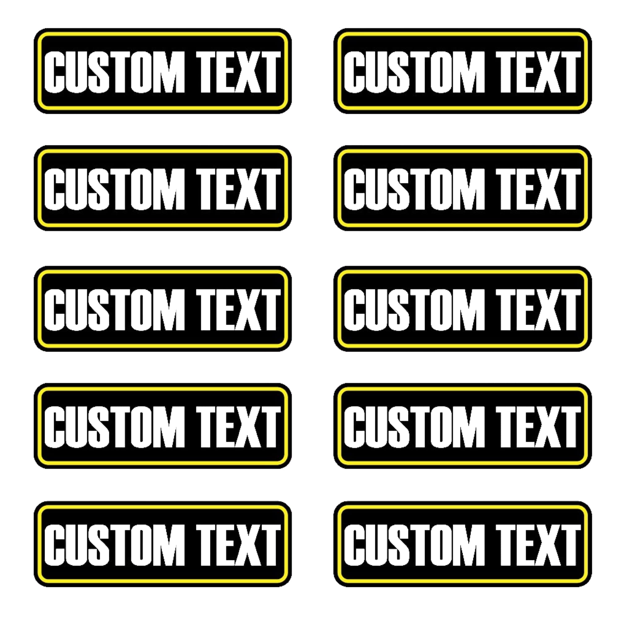 VulgrCo Create Your Own Ammo Reloading Identification Decal Custom Can Stickers - Multiple Sizes - Choose Your Font, Background Color, Text Color -