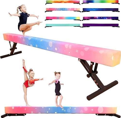 Miniatura 90 de MARFULA Viga de equilibrio ajustable de 8 pies de altura ajustable para niños y adolescentes de todos los niveles de gimnasia, equipo de gimnasia