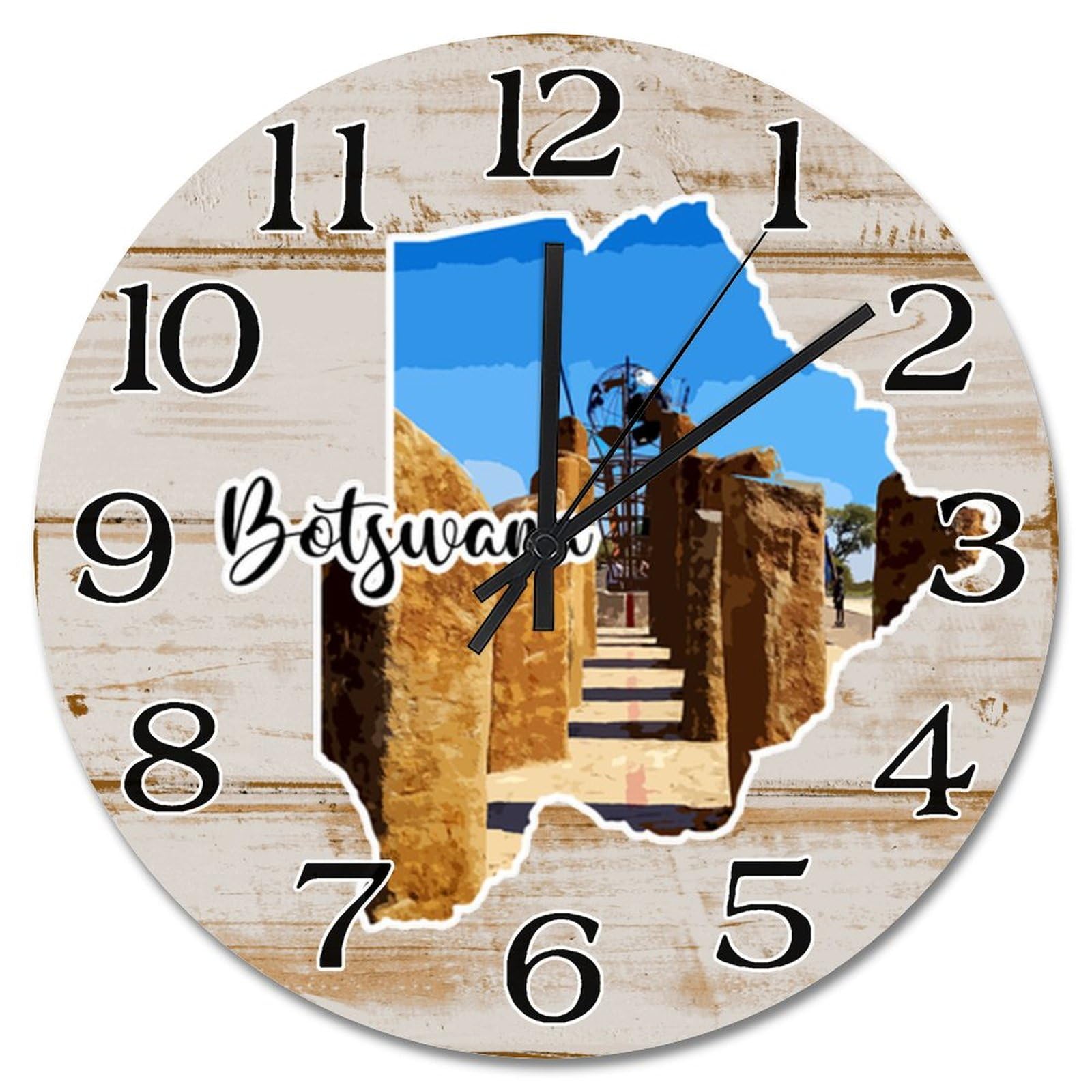 Horloge murale à piles lisible de 30,5 cm pour ne plus perdre le fil du temps