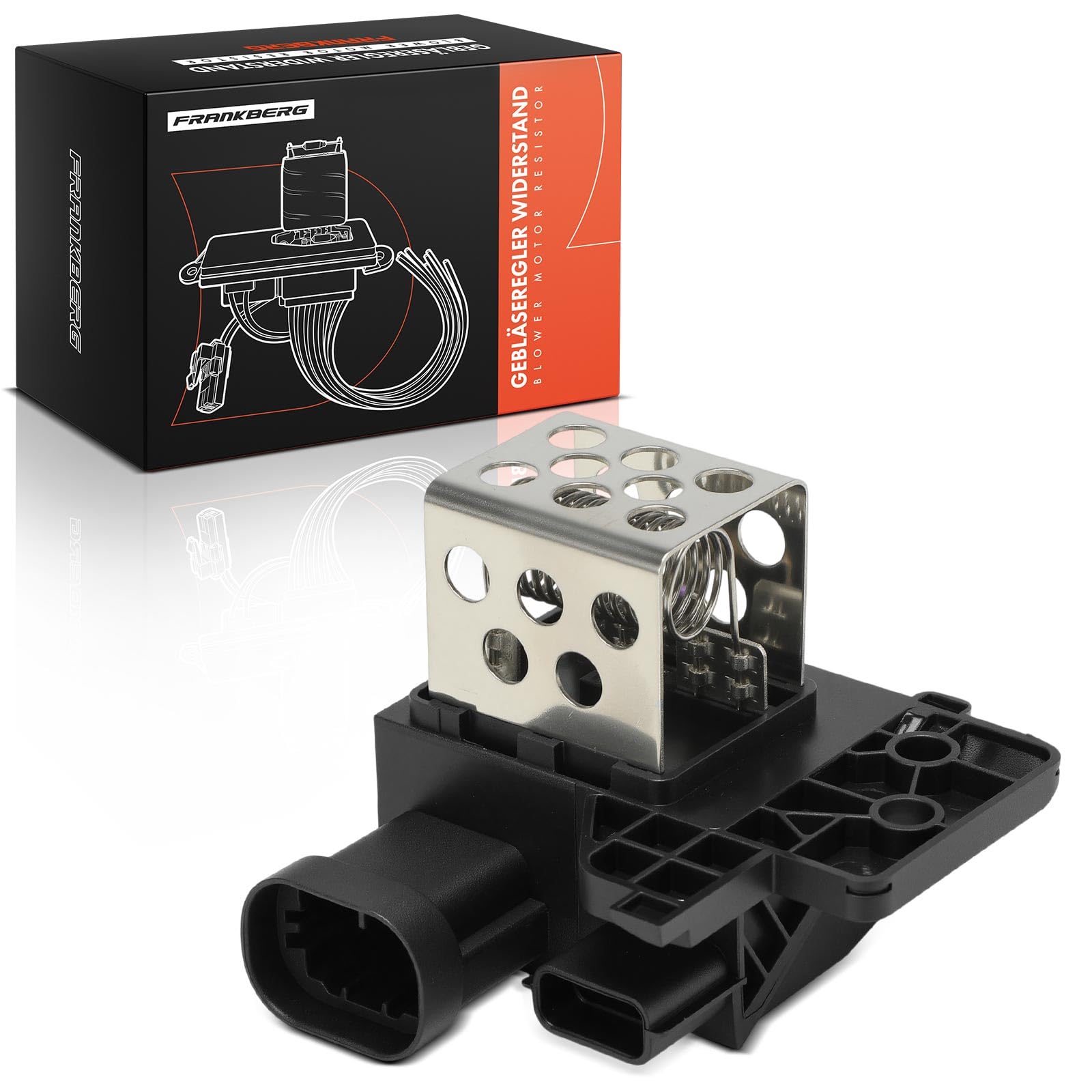 Frankberg Resistenza riscaldamento Regolatore Ventilatore 6 poli Compatibile con S.a.n.d.e.r.o II C.a.p.t.u.r I H5 J5 Clio IV BH Logan MCV II Dokker MPV KE Replace# 255503792R
