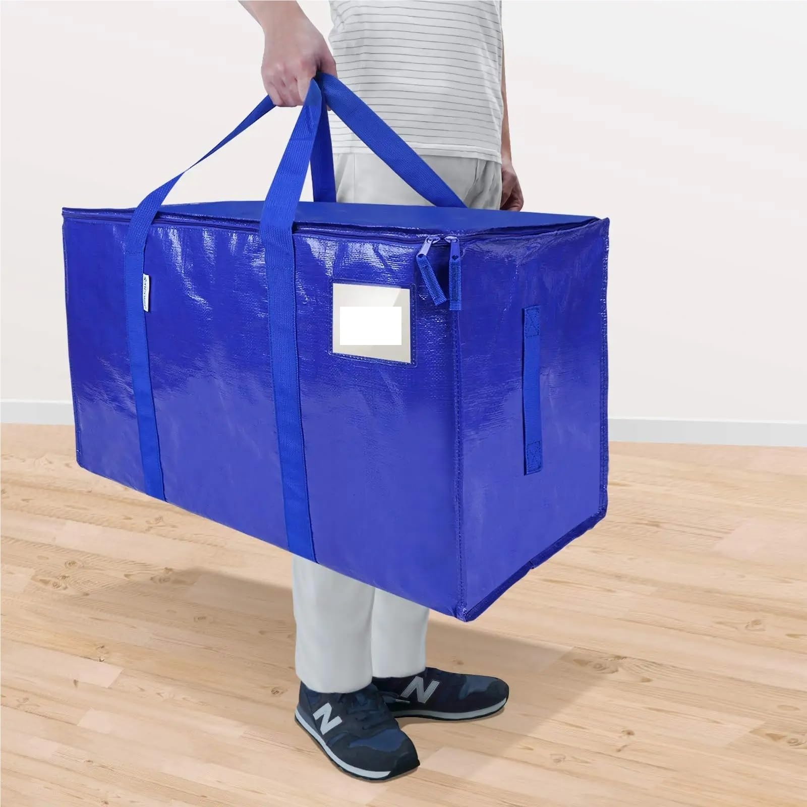 Borsa per Cuscini da Esterno Borsoni portaoggetti Resistenti con Cerniere e Manici robusti, Borse da imballaggio for traslochi, Viaggi, Campeggio, Risparmio di Spazio(2pcs)