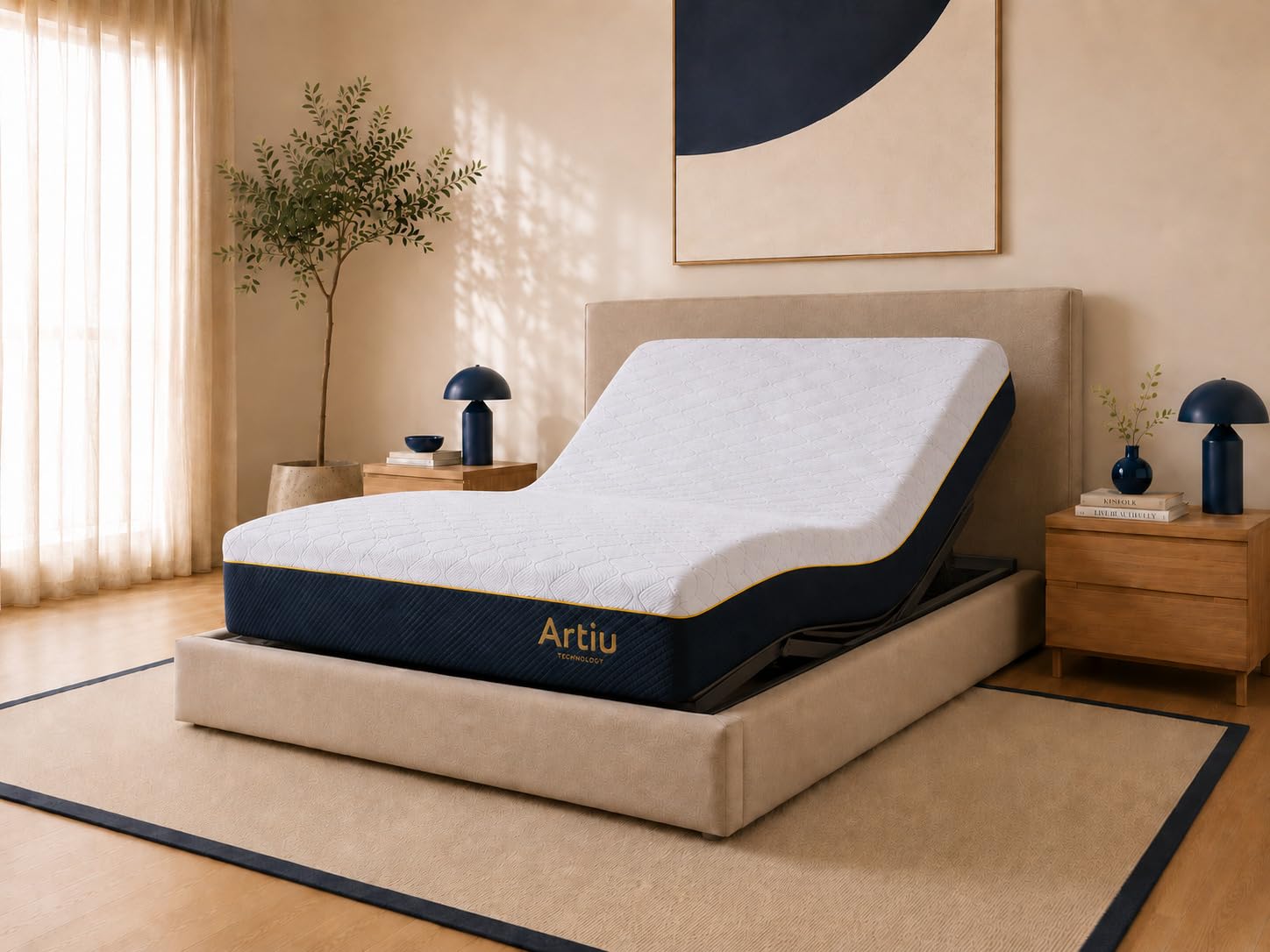 DORMISSIMO Colchón Artiu Viscoelástico 90x190 H2 25cm | Cama articulada, Firmeza H2, Homologación CertiPUR, Homologación OEKO-TEX, Funda lavable, Fabricado en Europa