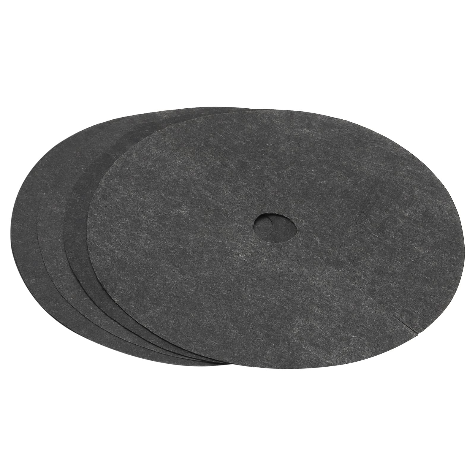 MECCANIXITY Tree Mulch Ring 20.5" Nonwoven Tree Protector Mat Plant Cover for Weed Control Round Weed Barrier Black 2 Pack