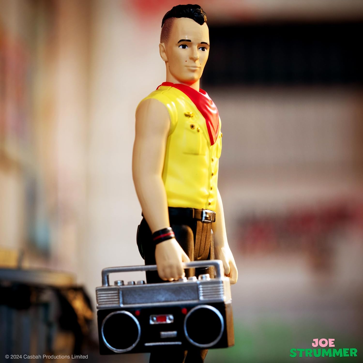 Super7 The Clash Joe Strummer - 3.75" The Clash Action Figure with Accessory Classic Music Collectibles and Retro Toys image 4
