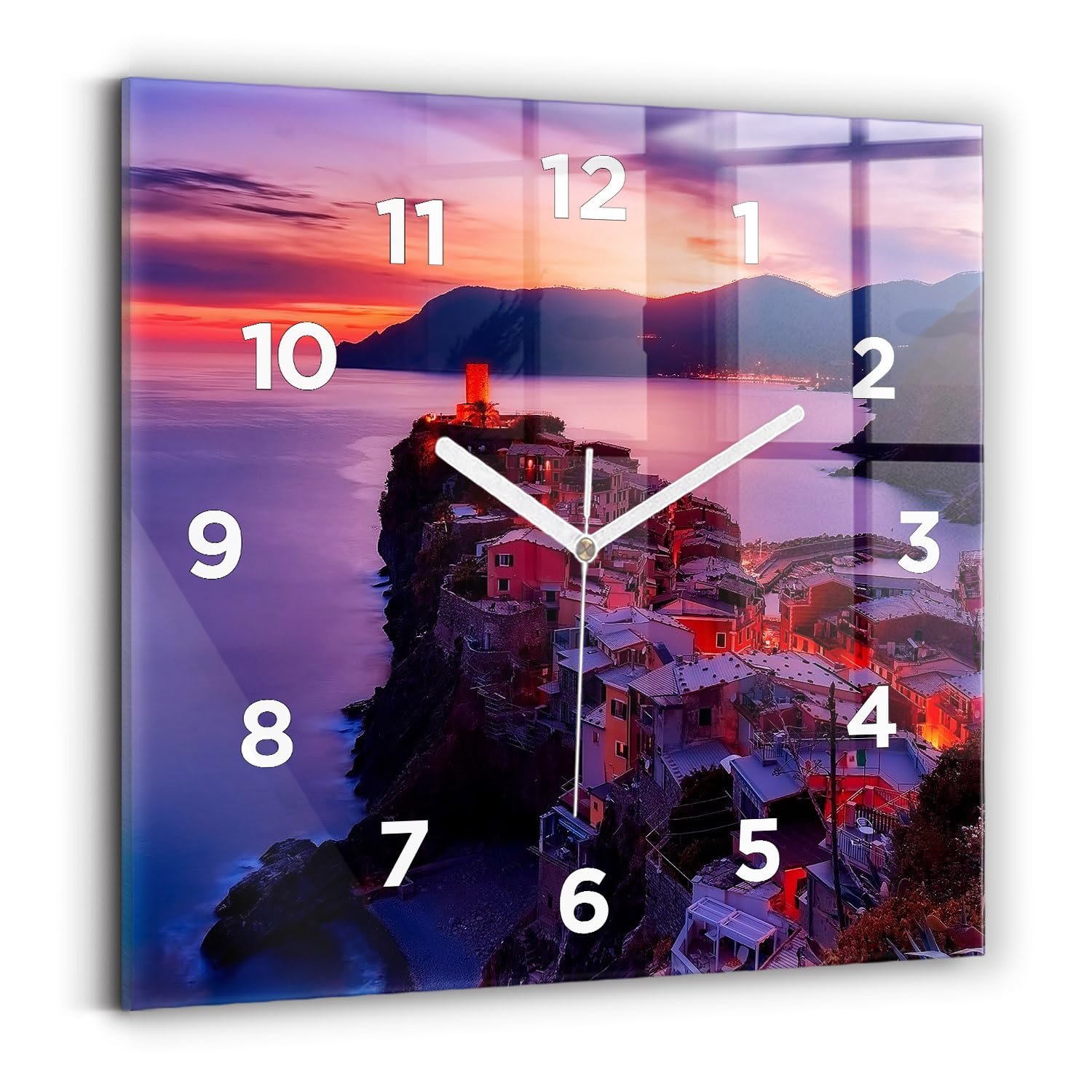 Horloge numérique et analogique Wallfluent pour l'ambiance apaisante des maisons près du lac