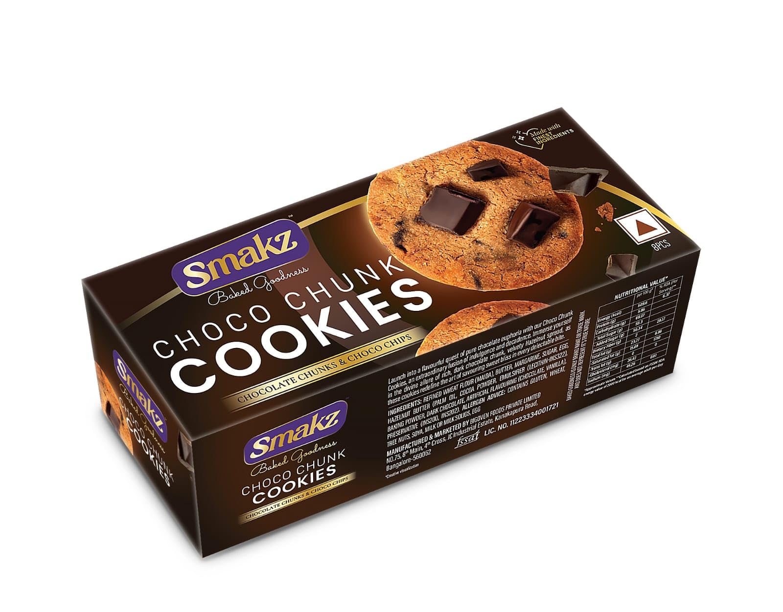 SMAKZ Variety Cookie Pack - Includes Peanut Butter, Rose Petal