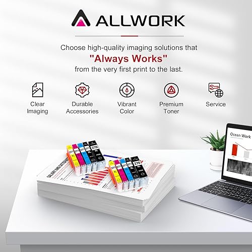 Miniatura 6 de PGI270XL CLI271XL Cartuchos de tinta compatibles de repuesto para Canon PGI-270XL CLI-271XL funciona con Canon PIXMA MG5720 MG5721 MG5722 MG6820