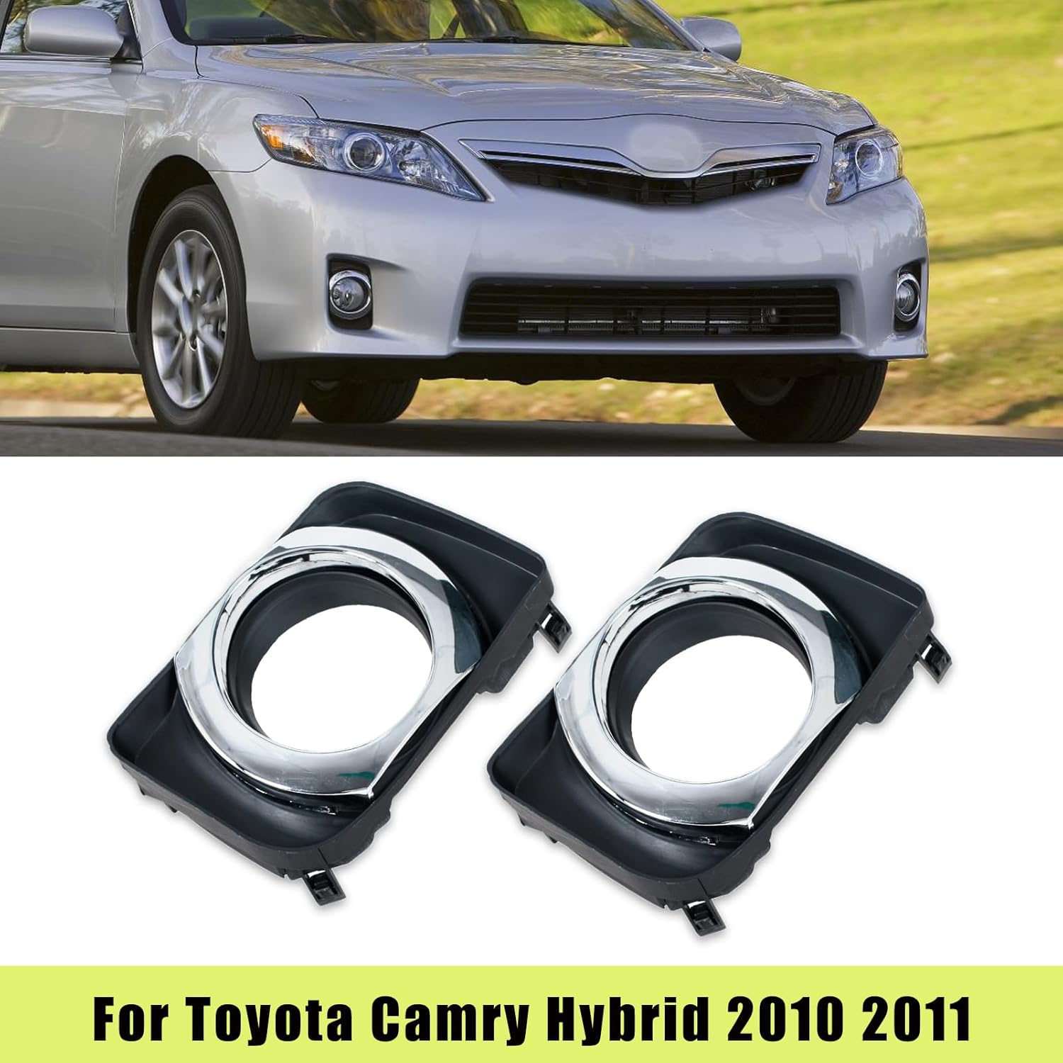 For Toyota Camry Hybrid 2010 2011 Pair Front Bumper Fog Lamp Light Grille Cover