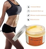 Vista 2 de Hot Cream - Potenciador de sudor – Crema térmica de gel caliente de primera calidad para reafirmar el cuerpo, esculpir y relajar los músculos