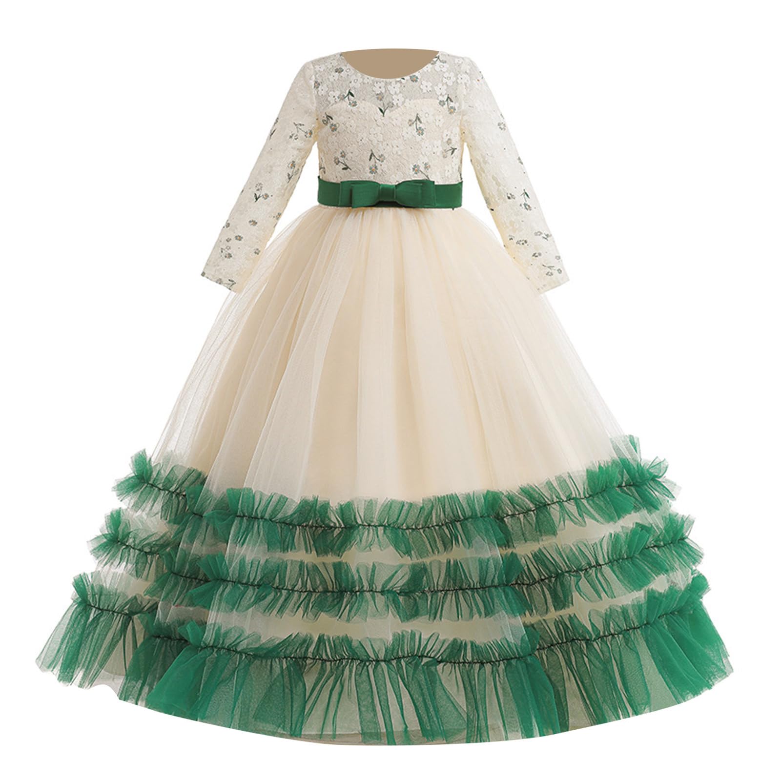 Generisch Vestidos para niñas vestidos de niña traje de Navidad para niñas vestido de Navidad Nochevieja cálido y acogedor vestido con purpurina para niños pequeños ropa de bebé niñas
