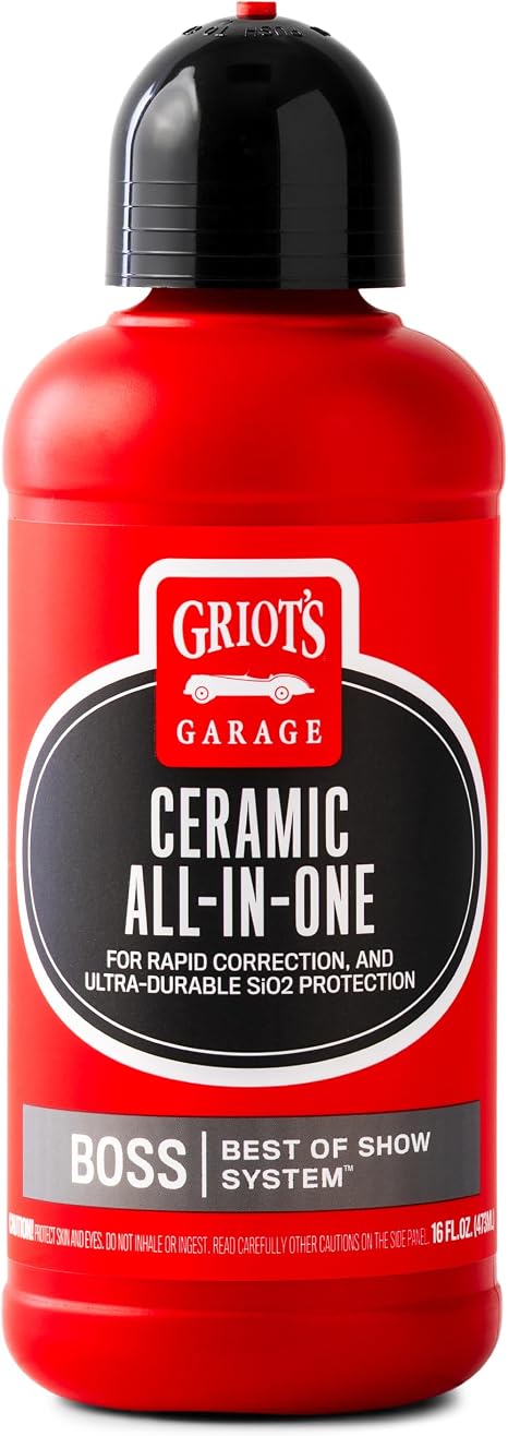 Griot's Garage BOSS Ceramic All-in-One, Multifunctional Car Wax, Polish Compound,